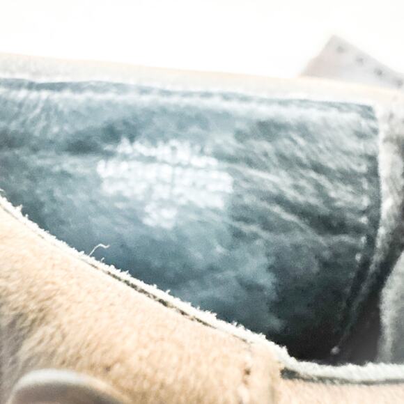 ASH Iona Cone Round Toe Leather Eyelet Accent Gray Brown Bootie Size 38 - Picture 6 of 7